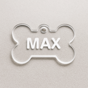 Custom Etched Acrylic Dog Tags