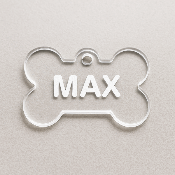 Custom Etched Acrylic Dog Tags